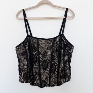 Elegant Black Lace Women's Top